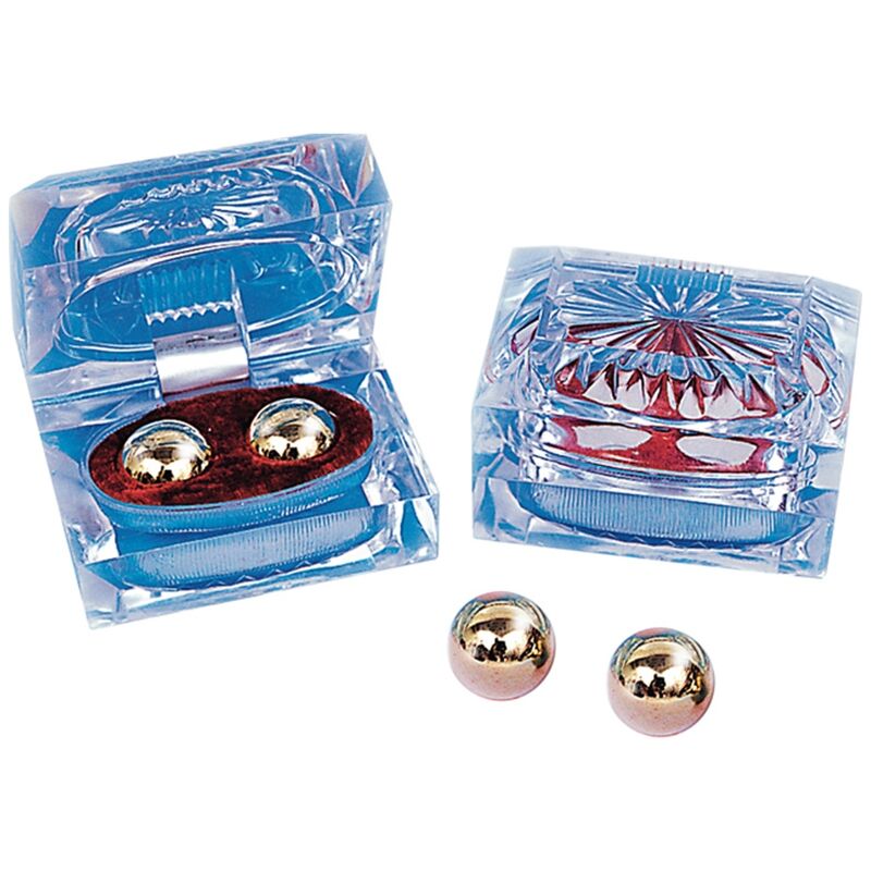 Palline Ben Wa Seven Creations — Dorate, 1,7 cm