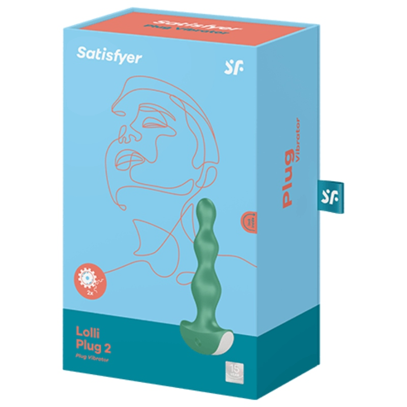 Plug Anale Vibrante Satisfyer Lolli Plug 2 — 12 Modalità, Verde