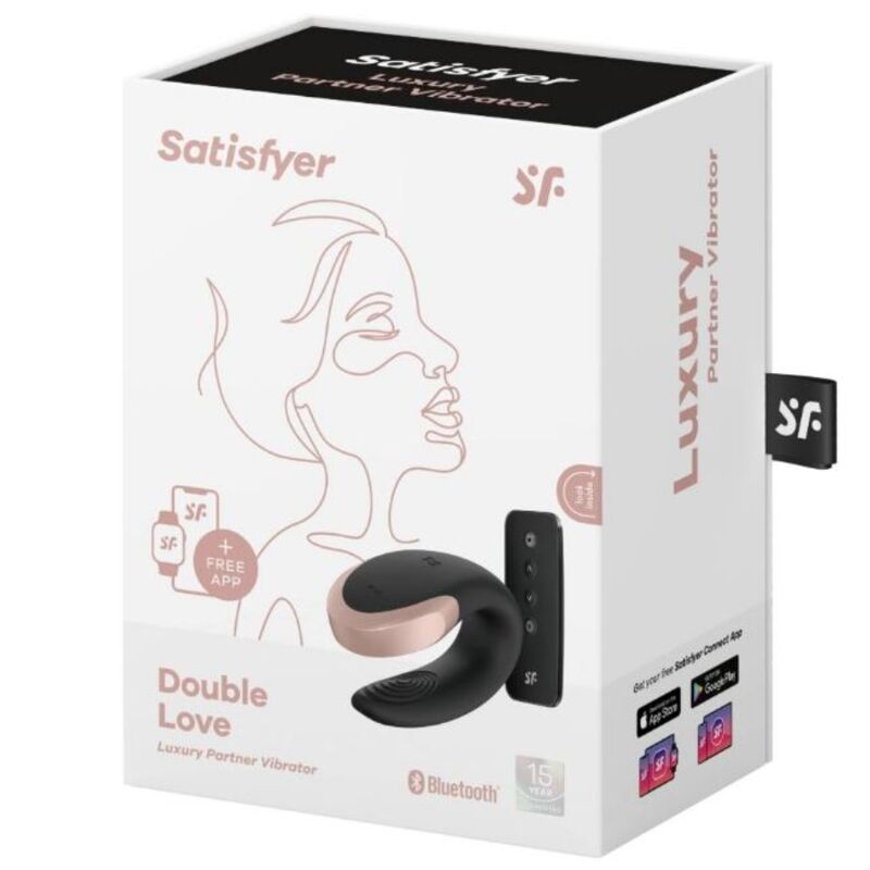 Vibratore per Coppie Satisfyer Double Love — App, Silicone