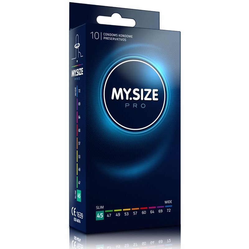 Preservativi Anatomici My Size Pro — 45 mm, 10 Pezzi