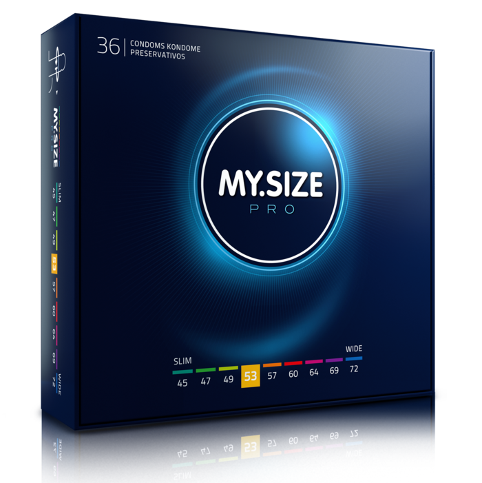 Preservativi su Misura My Size Pro — 53 mm, 36 Unità