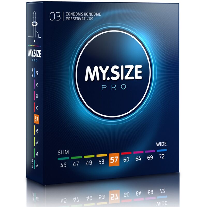 Preservativi su Misura My Size Pro — 57 mm, 3 Pezzi