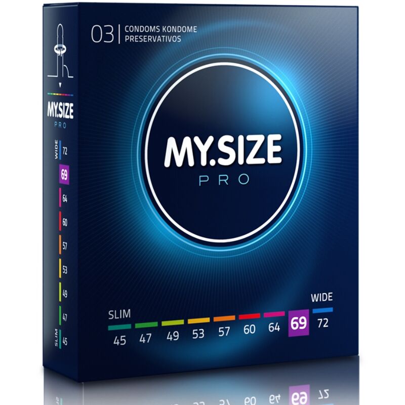 Preservativi Su Misura My Size Pro — 69 mm, 3 Unità