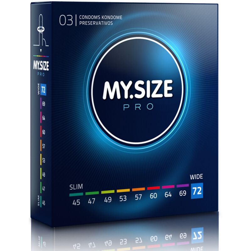 Preservativi Su Misura My Size Pro — 72 mm, 3 Pezzi