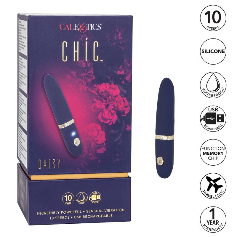Vibratore Clitoride Mini Calexotics Chic — Silicone, 10 modalità