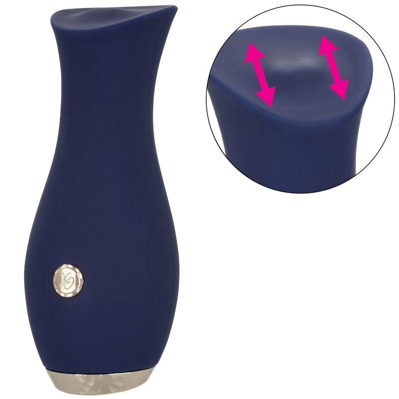 Vibratore Wand Rotante Calexotics Chic Tulip — 11,5 cm, Blu