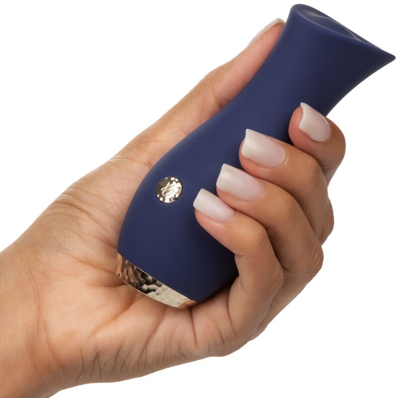 Vibratore Wand Rotante Calexotics Chic Tulip — 11,5 cm, Blu
