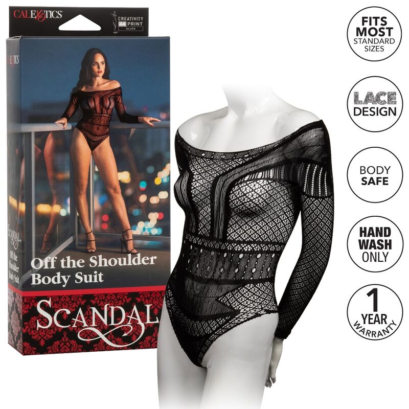 Body Erotico Spalle Scoperte Calexotics Scandal — Taglia Unica