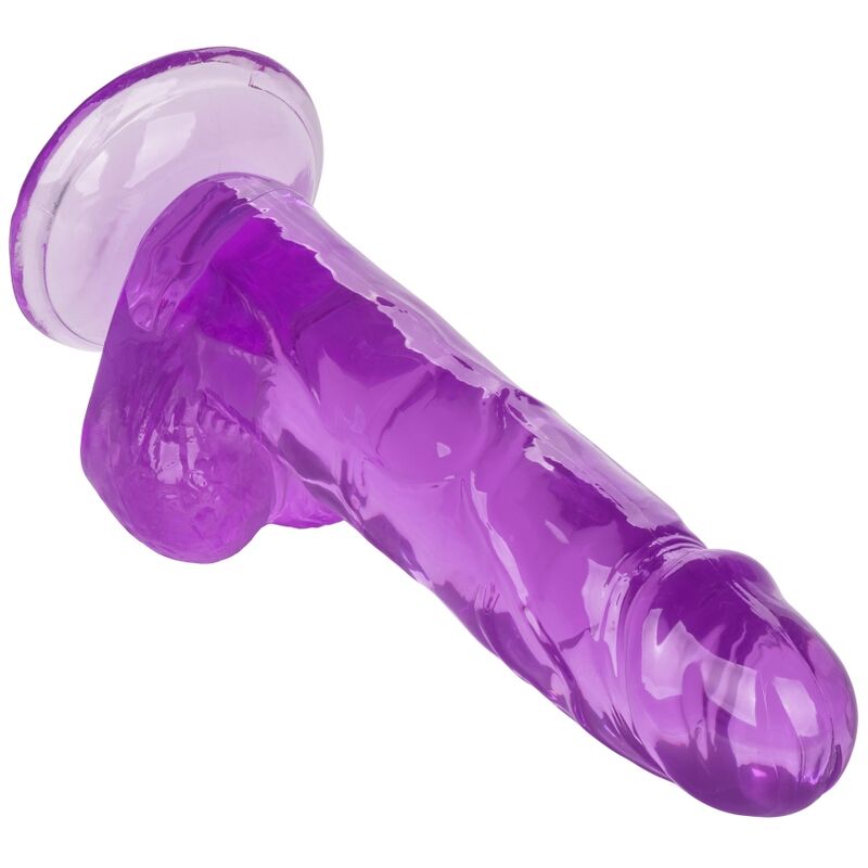 Dildo Realistico con Ventosa Calexotics Queen — 15 cm, Viola