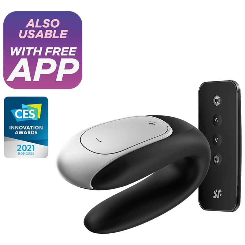 Vibratore Coppia a U Satisfyer Double Fun — App, 2 Motori