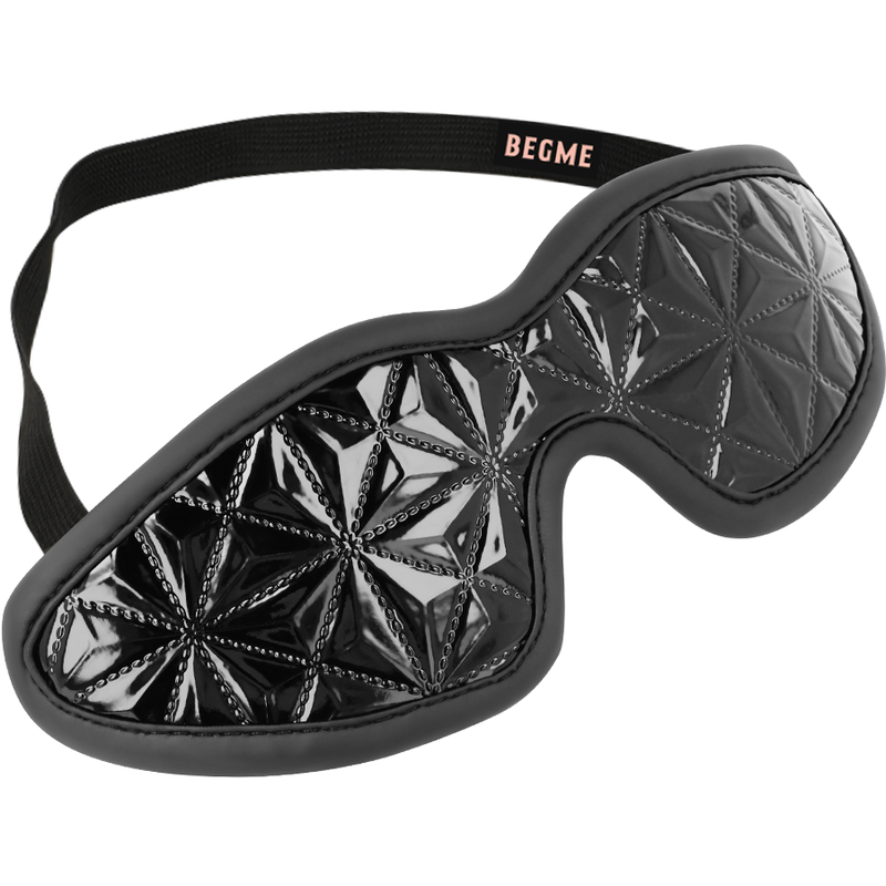 Benda per Occhi BDSM Begme Black Edition — Pelle Vegana