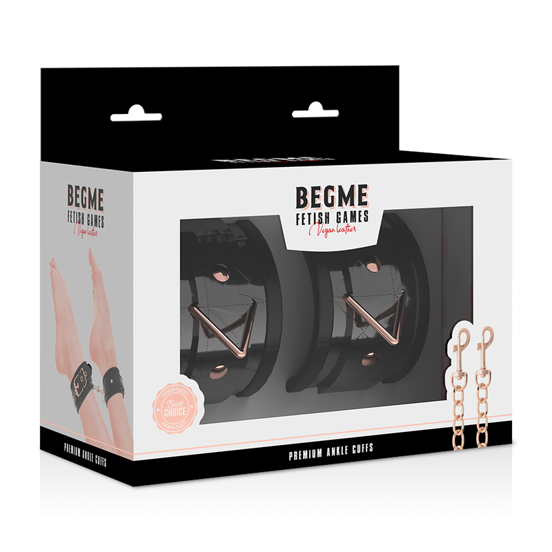 Manette Caviglia BDSM Begme Black Edition — Pelle Vegana