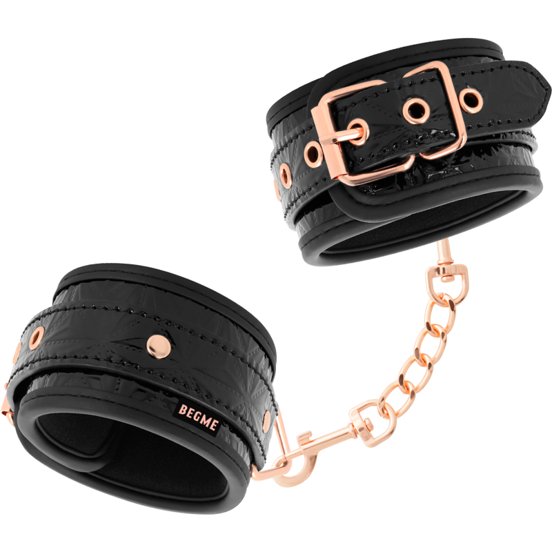 Manette Caviglia BDSM Begme Black Edition — Pelle Vegana