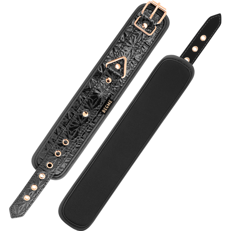 Manette Caviglia BDSM Begme Black Edition — Pelle Vegana