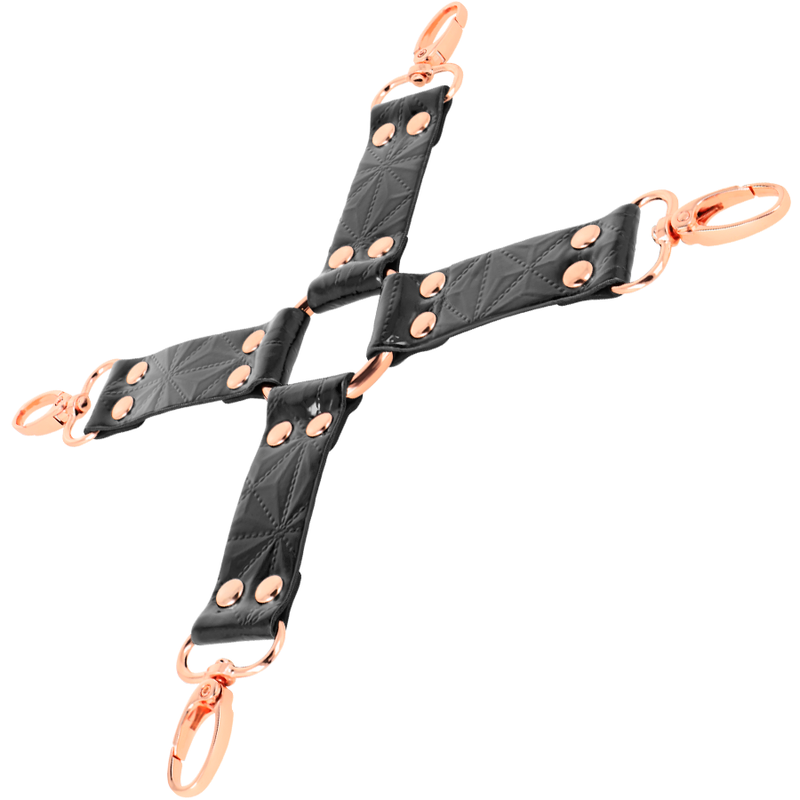 Kit Bondage Hog Tie Begme Black Edition — Pelle Vegan, Neoprene