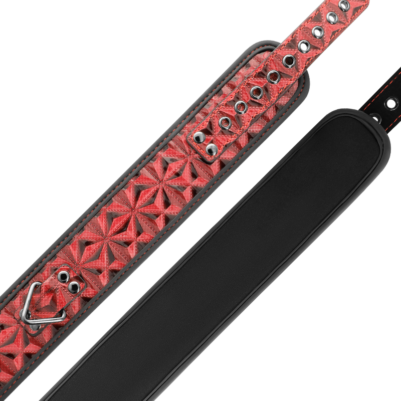 Collare BDSM in Pelle Vegana Begme Red Edition — Neoprene