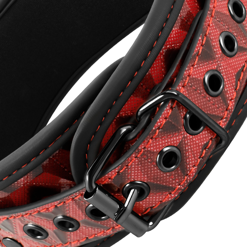 Collare BDSM con Morsetti Capezzoli Begme Red Edition — Neoprene
