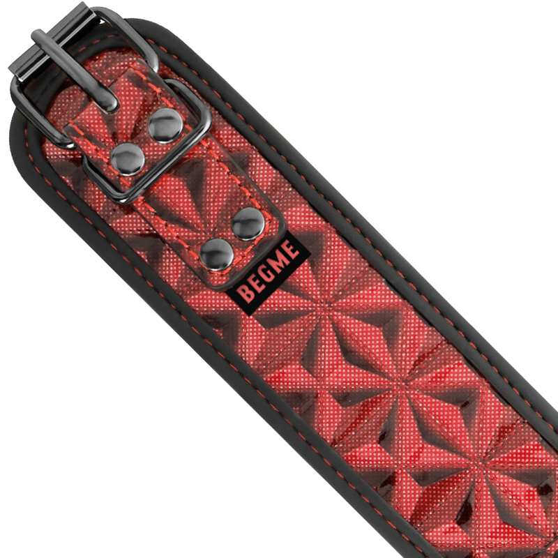 Collare BDSM con Morsetti Capezzoli Begme Red Edition — Neoprene