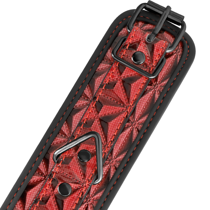 Manette BDSM in Pelle Vegana Begme Red Edition — Fodera Neoprene