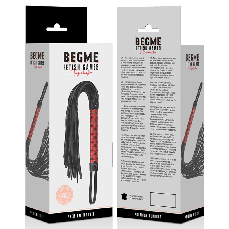 Frusta Bondage Begme Red Edition — Pelle Vegana