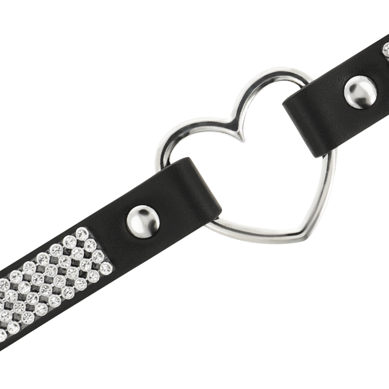 Collare BDSM in Pelle Vegana Coquette Chic Desire — con Cuore