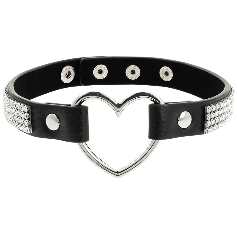 Collare BDSM in Pelle Vegana Coquette Chic Desire — con Cuore