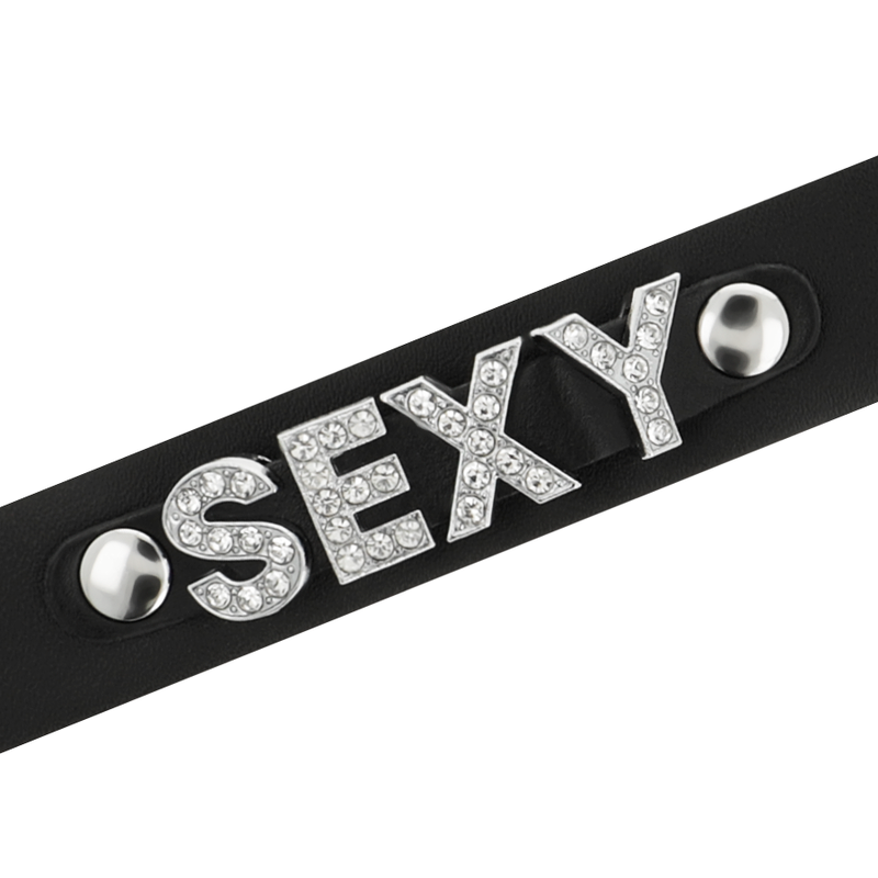 Collare BDSM in Pelle Vegana Coquette Chic Desire — Regolabile