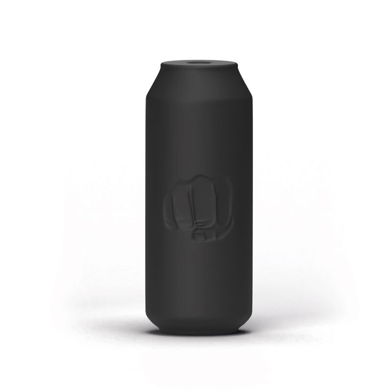 Masturbatore Maschile All Black Energy — Design Lattina 17 cm