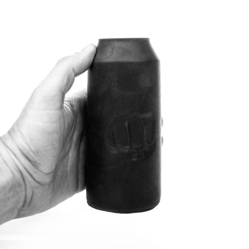 Masturbatore Maschile All Black Energy — Design Lattina 17 cm