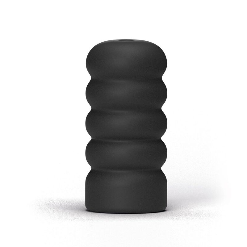 Masturbatore Maschile All Black Twink — Nervature Interne, 17 cm