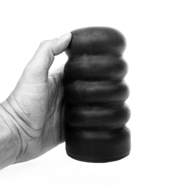 Masturbatore Maschile All Black Twink — Nervature Interne, 17 cm