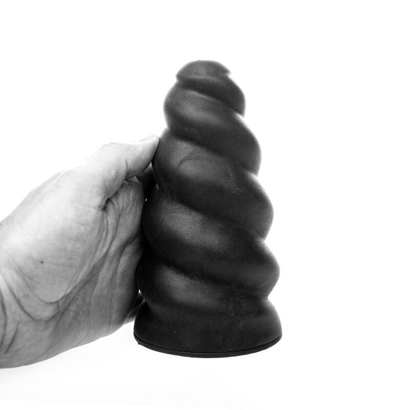 Masturbatore Maschile a Spirale All Black Flick — 17 cm