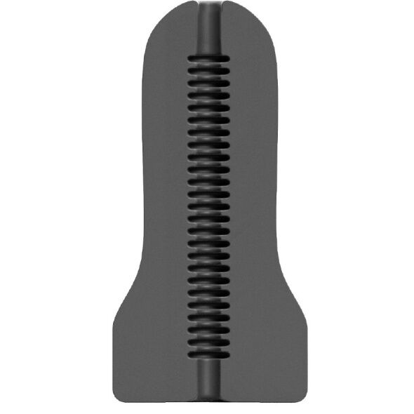 Masturbatore Maschile All Black Loop 2 — 17 cm, Interno Increspato