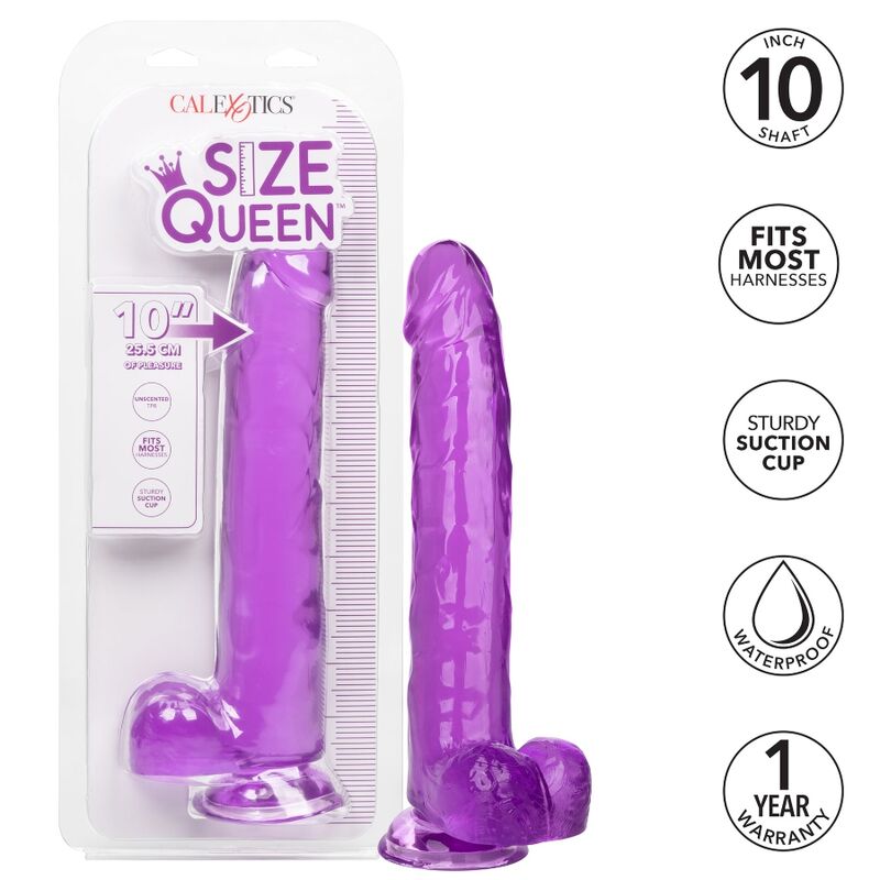 Dildo Realistico Flessibile Calexotics Size Queen — 25,5 cm