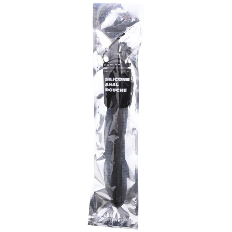 Doccia Anale in Silicone All Black — 27 cm, Flessibile