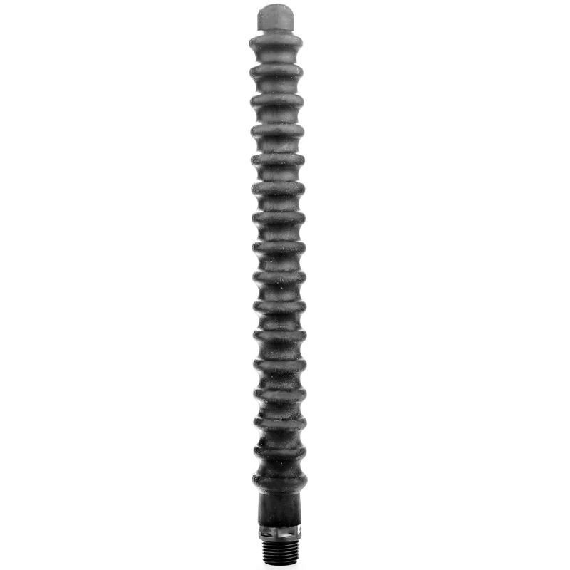 Doccia Anale in Silicone All Black Mega Ripple — 28,5 cm