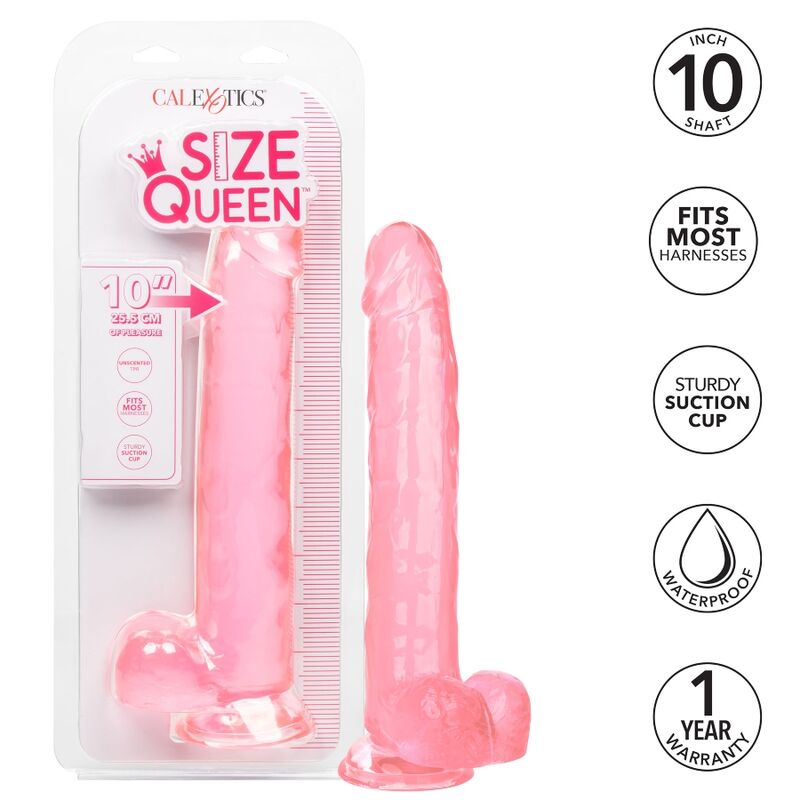 Dildo Realistico Calexotics Size Queen — 25,5 cm, Rosa