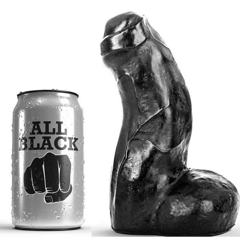 Dildo Realistico Flessibile All Black — 17 cm