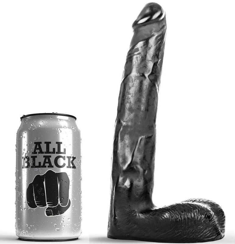 Dildo Realistico All Black — 21 cm