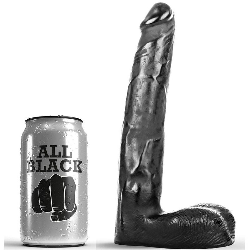 Dildo Realistico All Black — 21 cm