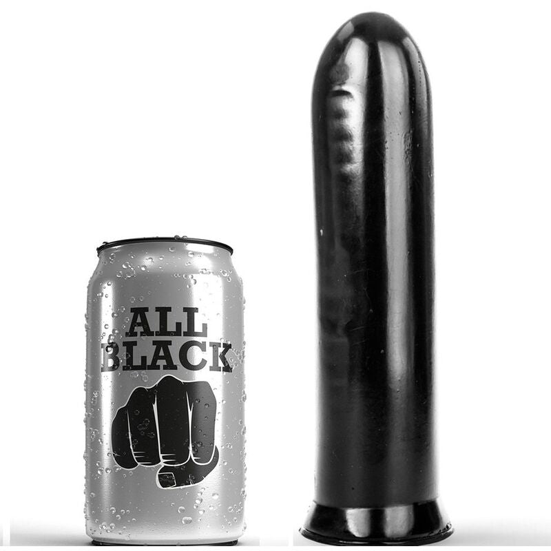 Dildo Realistico All Black — 19 cm, Nero