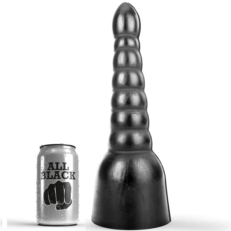 Dildo Realistico All Black — 34 cm, Uso Avanzato