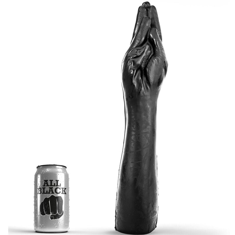 Dildo Fisting Realistico All Black Pugno Gigante — 40 cm