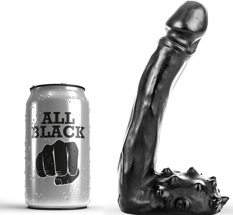 Dildo Realistico All Black — 19 cm