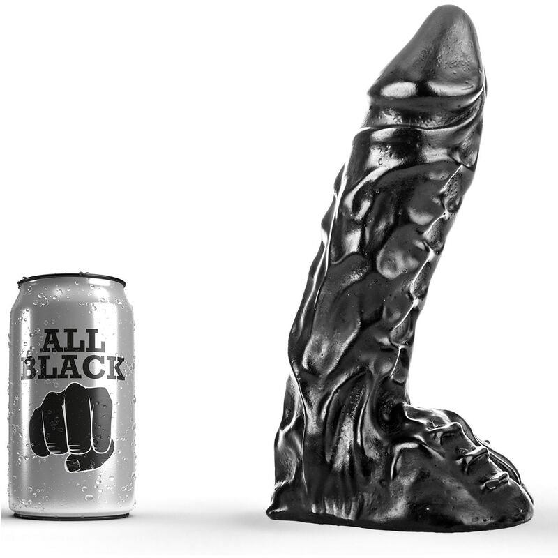 Dildo Realistico All Black — 23 cm