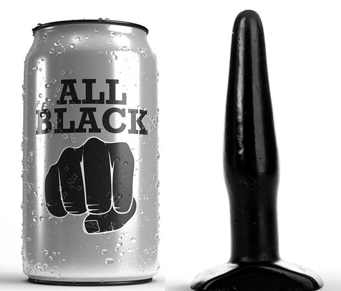 Plug Anale All Black — PVC, 11 cm