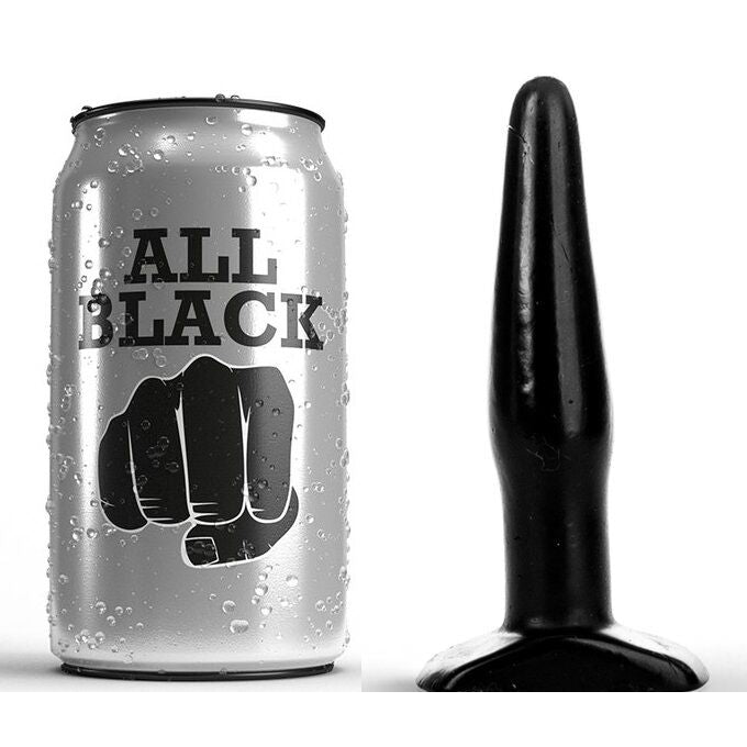 Plug Anale All Black — PVC, 11 cm