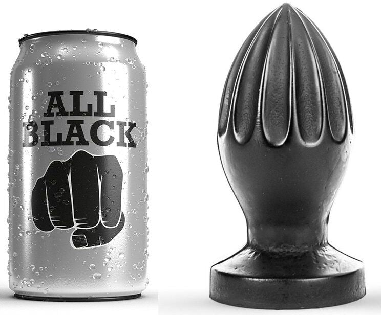 Plug Anale All Black — PVC Ipoallergenico, 12 cm