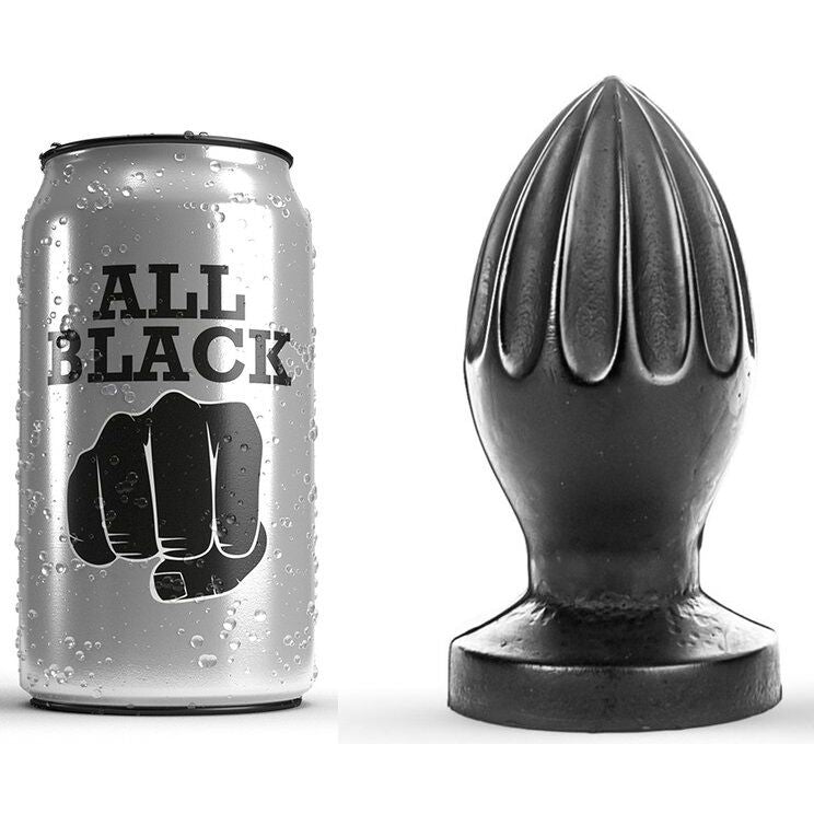 Plug Anale All Black — PVC Ipoallergenico, 12 cm