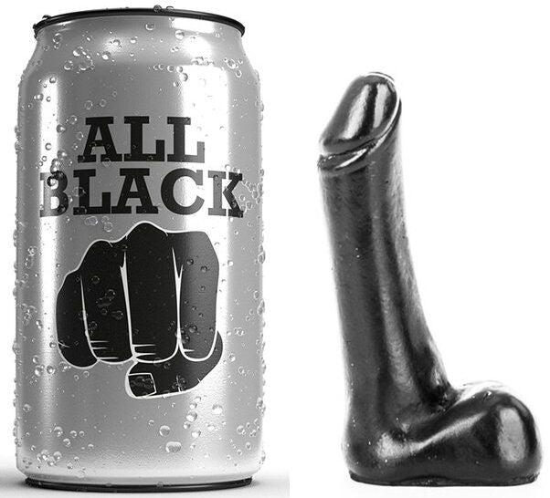 Plug Anale Sferico All Black — Nero, 9 cm